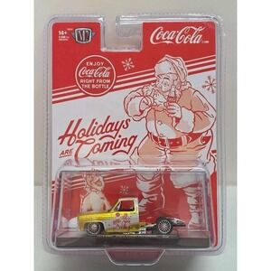 2025 M2 Machines Coca Cola‎ Christmas Holidays 1976 GMC Sierra Grande 15-Custom